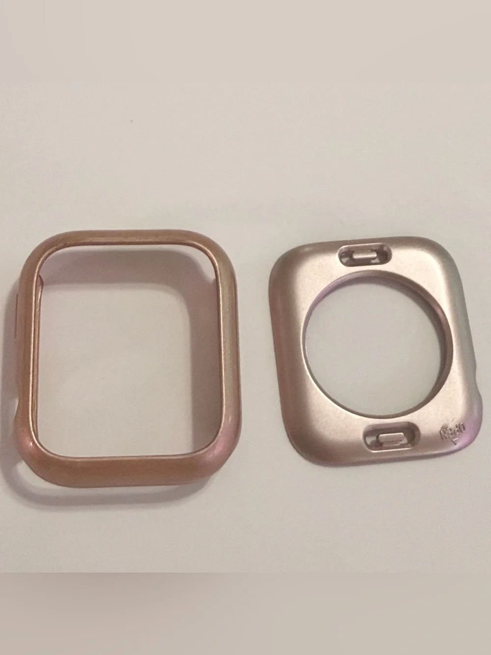 Protective Metallic Rose Gold Case Cover for Apple Series 7 Watch 45mm